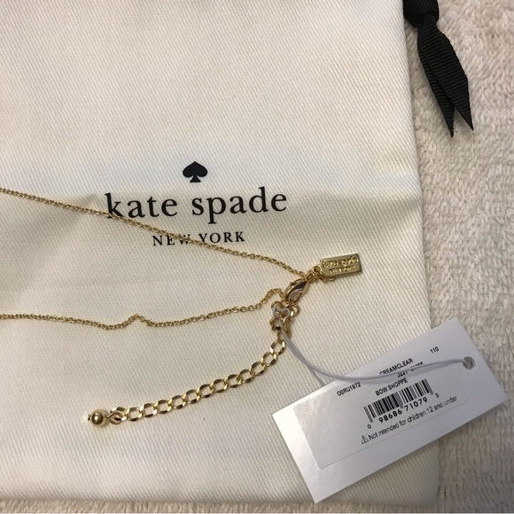 NWT Kate Spade mini bow shoppe necklace - Picture 4 of 7